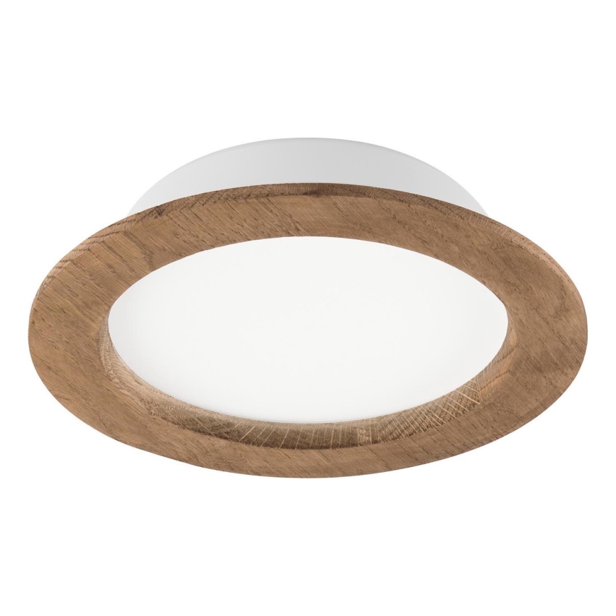 LED Ugradbena svjetiljka WOODY SPOT LED/16,5W/230V 4000K orah ø 18,5 cm