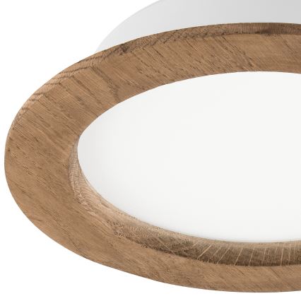 LED Ugradbena svjetiljka WOODY SPOT LED/16,5W/230V 4000K orah ø 18,5 cm