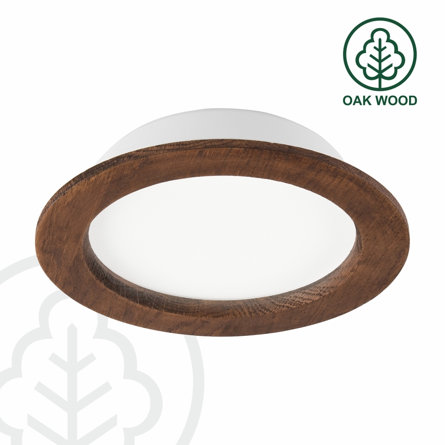 LED Ugradbena svjetiljka WOODY SPOT LED/16,5W/230V 4000K trešnja ø 18,5 cm