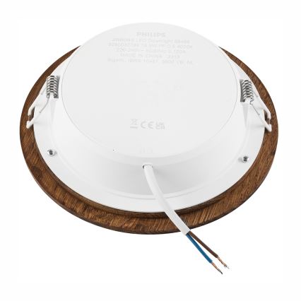 LED Ugradbena svjetiljka WOODY SPOT LED/16,5W/230V 4000K trešnja ø 18,5 cm
