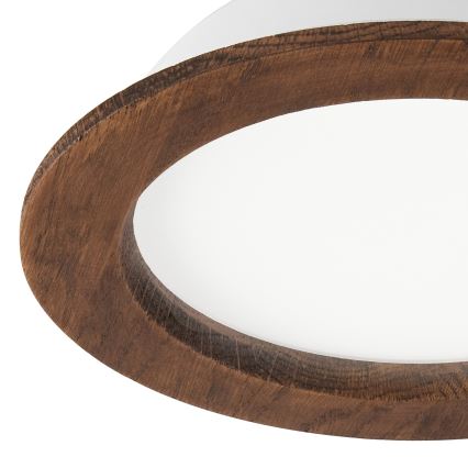 LED Ugradbena svjetiljka WOODY SPOT LED/16,5W/230V 4000K trešnja ø 18,5 cm