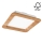 LED Ugradbena svjetiljka WOODY SPOT LED/17W/230V 3000K hrast 18,5x18,5 cm
