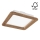 LED Ugradbena svjetiljka WOODY SPOT LED/17W/230V 3000K orah 18,5x18,5 cm