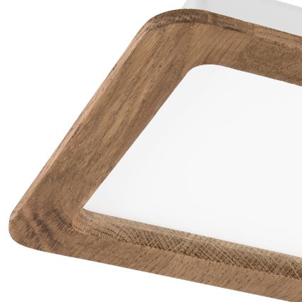 LED Ugradbena svjetiljka WOODY SPOT LED/17W/230V 3000K orah 18,5x18,5 cm