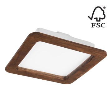 LED Ugradbena svjetiljka WOODY SPOT LED/17W/230V 3000K trešnja 18,5x18,5 cm