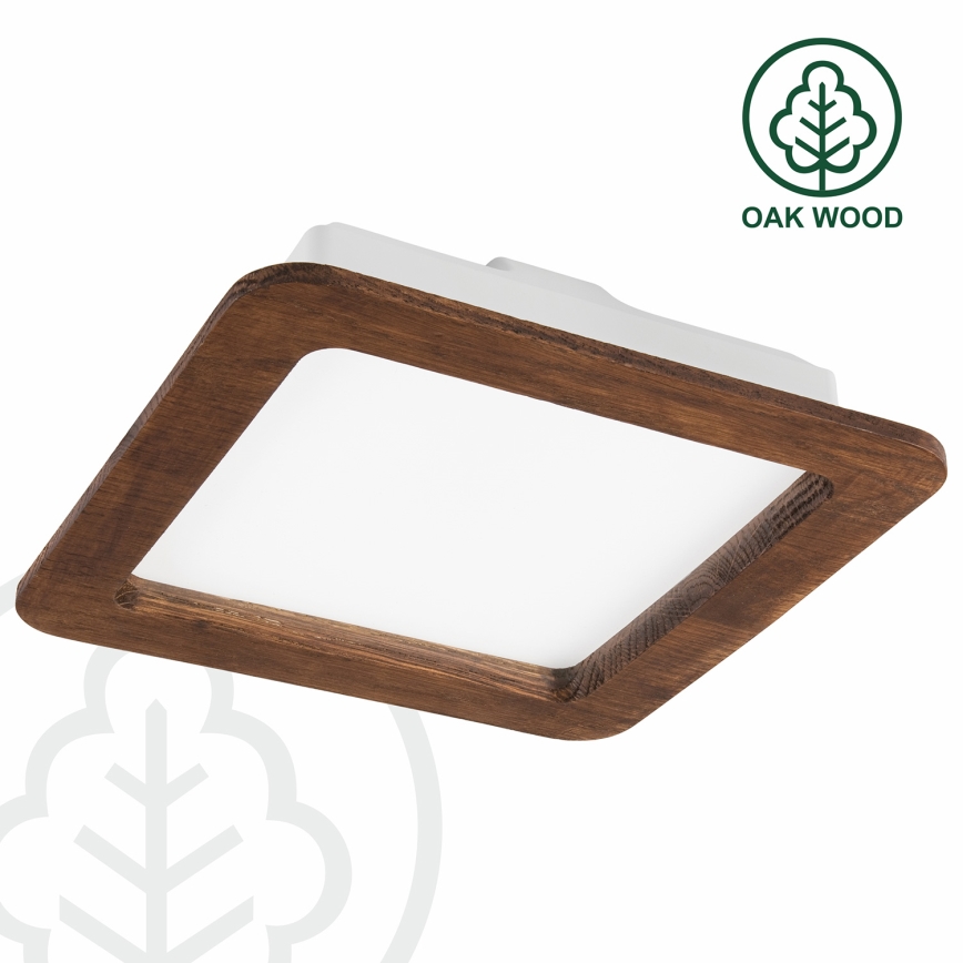 LED Ugradbena svjetiljka WOODY SPOT LED/17W/230V 3000K trešnja 18,5x18,5 cm