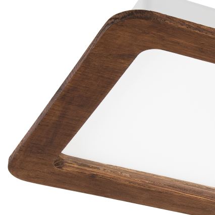 LED Ugradbena svjetiljka WOODY SPOT LED/17W/230V 3000K trešnja 18,5x18,5 cm