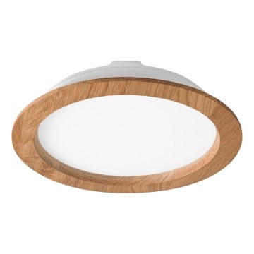 LED Ugradbena svjetiljka WOODY SPOT LED/23,5W/230V 4000K hrast ? 23,5 cm