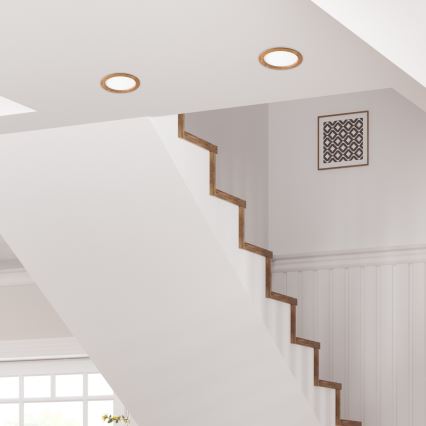 LED Ugradbena svjetiljka WOODY SPOT LED/23,5W/230V 4000K hrast ø 23,5 cm
