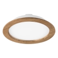 LED Ugradbena svjetiljka WOODY SPOT LED/23,5W/230V 4000K orah ? 23,5 cm