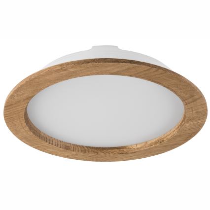 LED Ugradbena svjetiljka WOODY SPOT LED/23,5W/230V 4000K orah ø 23,5 cm