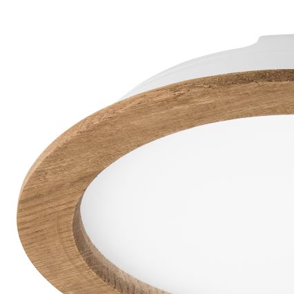 LED Ugradbena svjetiljka WOODY SPOT LED/23,5W/230V 4000K orah ø 23,5 cm