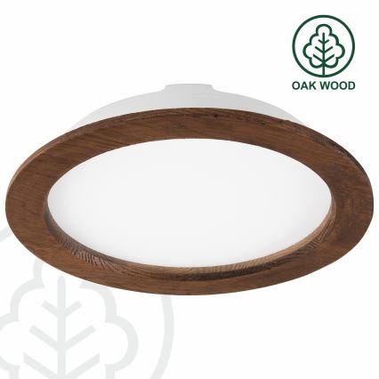 LED Ugradbena svjetiljka WOODY SPOT LED/23,5W/230V 4000K trešnja ø 23,5 cm