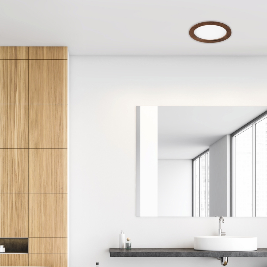 LED Ugradbena svjetiljka WOODY SPOT LED/23,5W/230V 4000K trešnja ø 23,5 cm