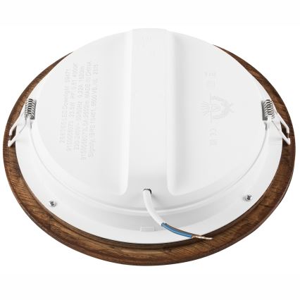 LED Ugradbena svjetiljka WOODY SPOT LED/23,5W/230V 4000K trešnja ø 23,5 cm
