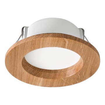 LED Ugradbena svjetiljka WOODY SPOT LED/5,5W/230V 4000K hrast ? 10 cm