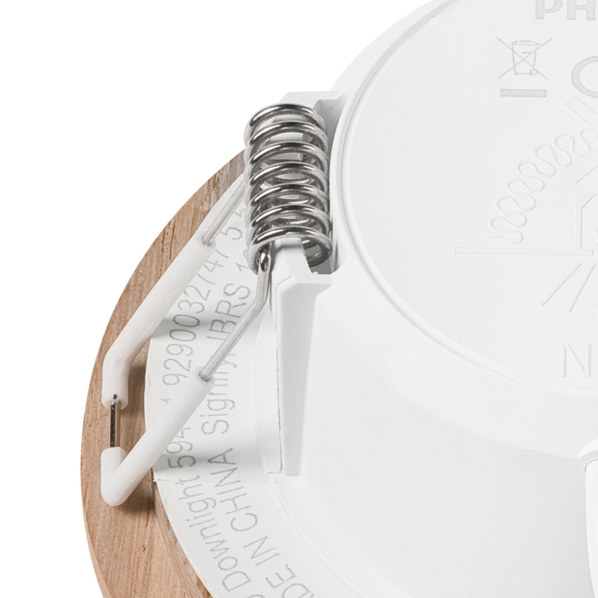 LED Ugradbena svjetiljka WOODY SPOT LED/5,5W/230V 4000K hrast ø 10 cm