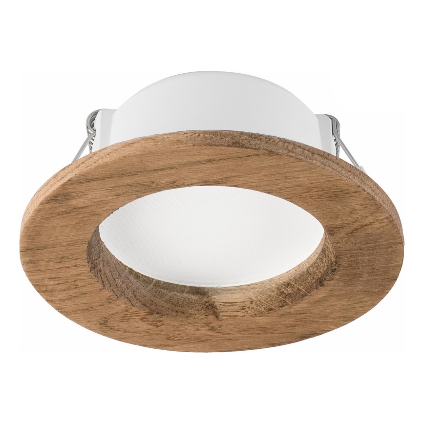 LED Ugradbena svjetiljka WOODY SPOT LED/5,5W/230V 4000K orah ? 10 cm