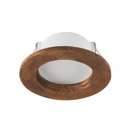 LED Ugradbena svjetiljka WOODY SPOT LED/5,5W/230V 4000K trešnja ø 10 cm