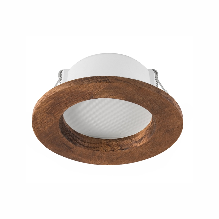 LED Ugradbena svjetiljka WOODY SPOT LED/5,5W/230V 4000K trešnja ø 10 cm