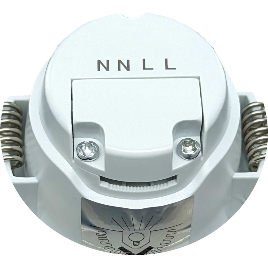 LED Ugradbena svjetiljka za kupaonicu BONO LED/5W/230V 3000K IP65 crna