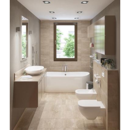 LED Ugradbena svjetiljka za kupaonicu BONO LED/8W/230V 4000K IP65 sjajni krom