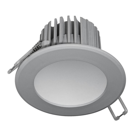 LED Ugradbena svjetiljka za kupaonicu LED/7W/230V 2800K šedá IP44