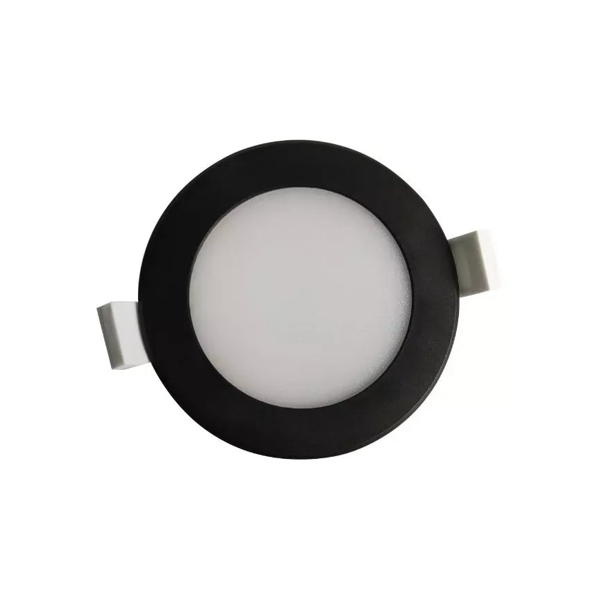 LED Ugradbena svjetiljka za kupaonicu LED/7W/230V 4000K crna IP44