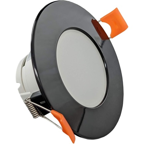LED Ugradbena svjetiljka za kupaonicu LED/8W/230V 3000K IP65 crna