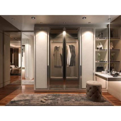 LED Ugradbena svjetiljka za kupaonicu BONO LED/8W/230V 3000K IP65 crna