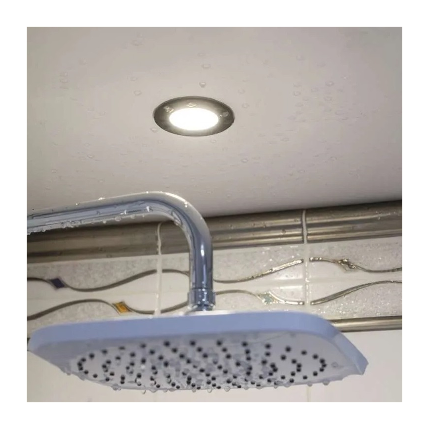 LED Ugradbena svjetiljka za kupaonicu LORI LED/4,5W/230V IP65 2700/4000K pr. 8,5 cm crna