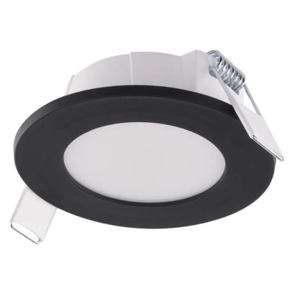 LED Ugradbena svjetiljka za kupaonicu LORI LED/4,5W/230V IP65 2700/4000K pr. 8,5 cm crna