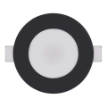LED Ugradbena svjetiljka za kupaonicu LORI LED/4,5W/230V IP65 2700/4000K pr. 8,5 cm crna