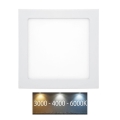 LED Ugradbena svjetiljka za kupaonicu RAFA LED/18W/230V 3000/4000/6000K 22x22 cm IP44 bijela