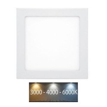 LED Ugradbena svjetiljka za kupaonicu RAFA LED/18W/230V 3000/4000/6000K 22x22 cm IP44 bijela