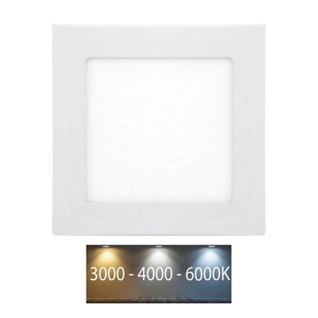 LED Ugradbena svjetiljka za kupaonicu RAFA LED/6W/230V 3000/4000/6000K 12x12 cm IP44 bijela