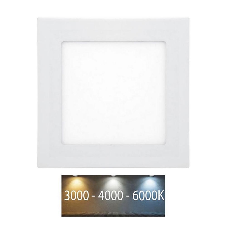 LED Ugradbena svjetiljka za kupaonicu RAFA LED/6W/230V 3000/4000/6000K 12x12 cm IP44 bijela