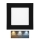 LED Ugradbena svjetiljka za kupaonicu RAFA LED/6W/230V 3000/4000/6000K 12x12 cm IP44 crna