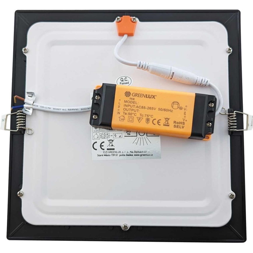 LED Ugradbena svjetiljka za kupaonicu VEGA LED/18W/230V 2800K 22,5 cm IP44