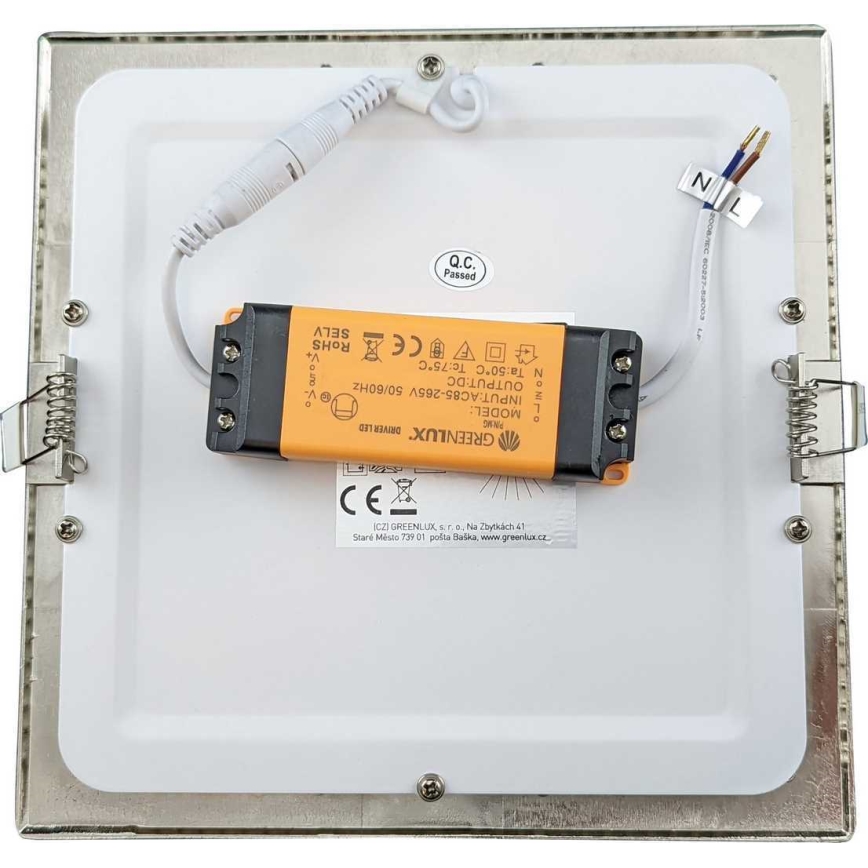 LED Ugradbena svjetiljka za kupaonicu VEGA LED/18W/230V 3800K 22,5 cm IP44
