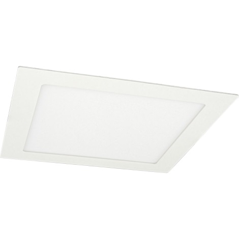 LED Ugradbena svjetiljka za kupaonicu VEGA LED/18W/230V 3800K 22,5 cm IP44 snježno bijela