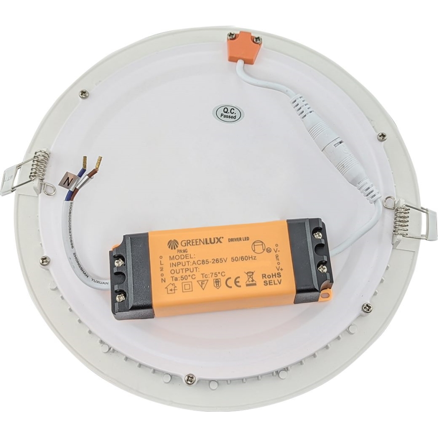 LED Ugradbena svjetiljka za kupaonicu VEGA LED/24W/230V 3800K pr. 29,8 cm IP44
