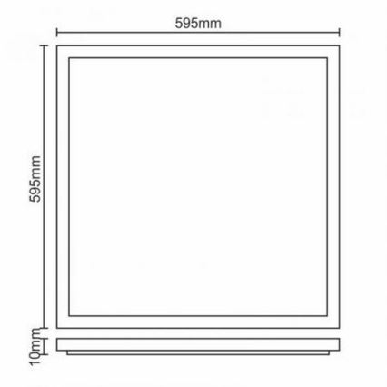 LED Ugradbeni panel LED/40W/230V 4500K