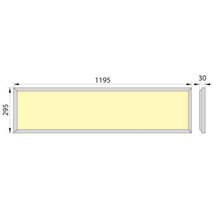 LED Ugradbeni panel OREGA PLUS 120 LED/40W/230V 4000K IP40