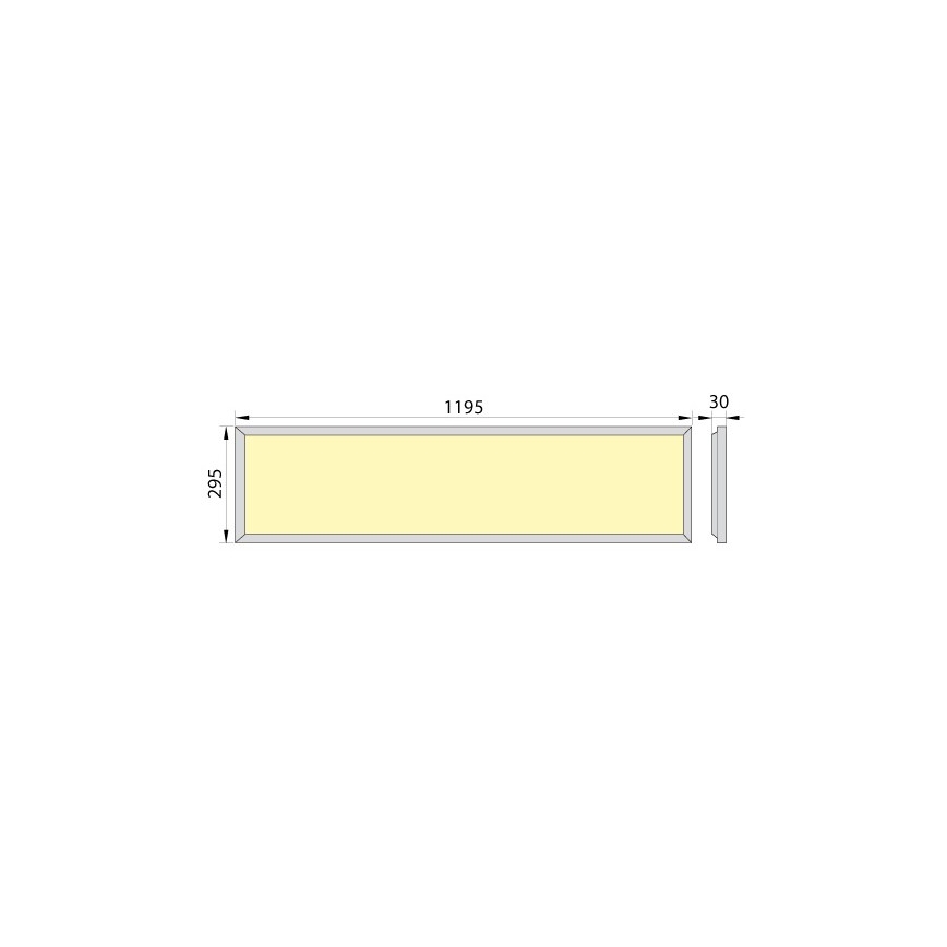 LED Ugradbeni panel OREGA PLUS 120 LED/50W/230V 4000K IP40
