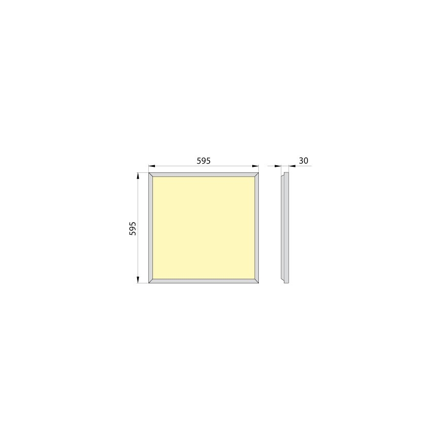 LED Ugradbeni panel OREGA PLUS 60 LED/50W/230V 4000K IP40