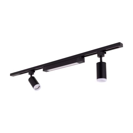 LED Ugradna lampica u TRACER sustavu 2xGU10/10W/230V + LED/20W 1 m crna