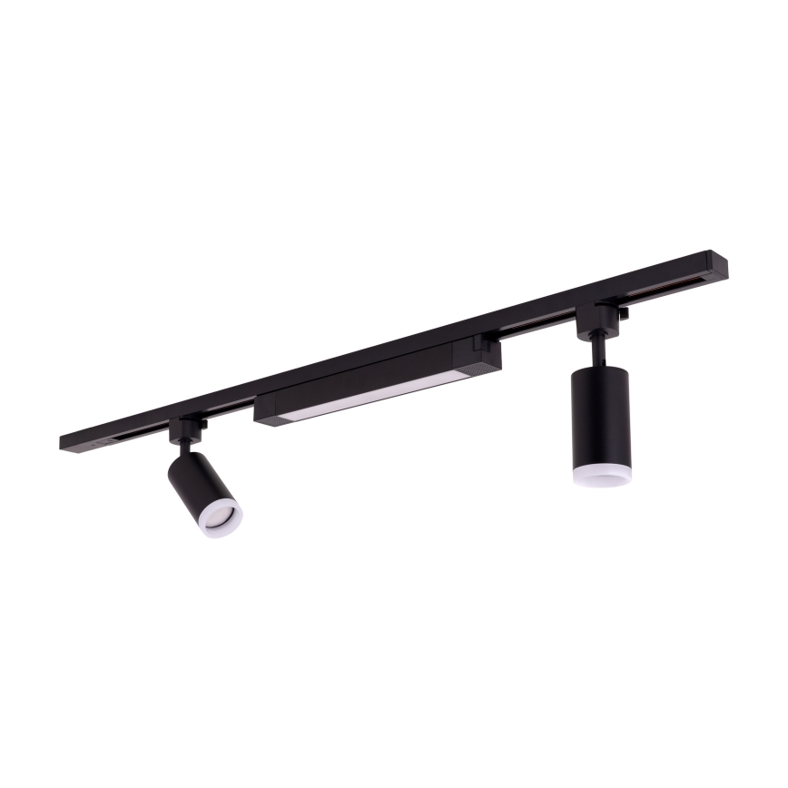 LED Ugradna lampica u TRACER sustavu 2xGU10/10W/230V + LED/20W 1 m crna