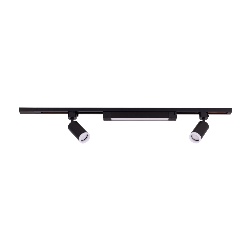 LED Ugradna lampica u TRACER sustavu 2xGU10/10W/230V + LED/20W 1 m crna