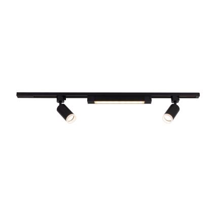 LED Ugradna lampica u TRACER sustavu 2xGU10/10W/230V + LED/20W 1 m crna